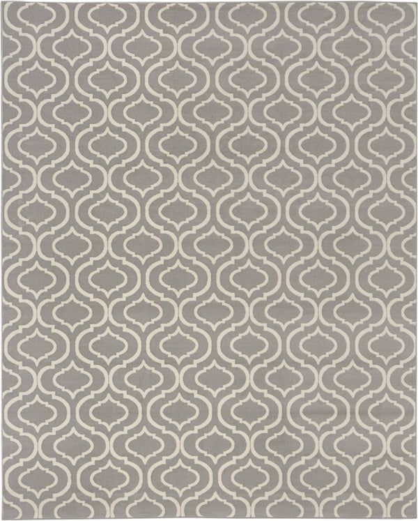 Homeroots 8' X 10' Gray Moroccan Power Loom Area Rug  Polypropylene 527691