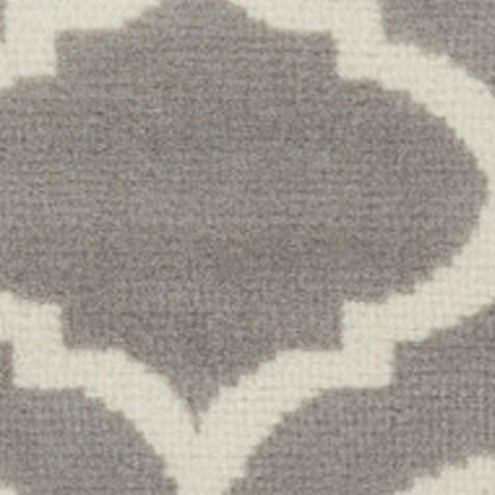 HomeRoots 6' Elegant Gray Moroccan Area Rug - Durable, Power-Loomed Design for Modern and Traditional Spaces 8' X 10' Rectangle 527691
