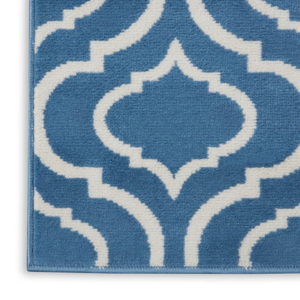 HomeRoots 8' Gray Round Moroccan Area Rug - Stylish Power Loomed Design for Modern and Traditional Spaces 6' X 9' Rectangle 527697