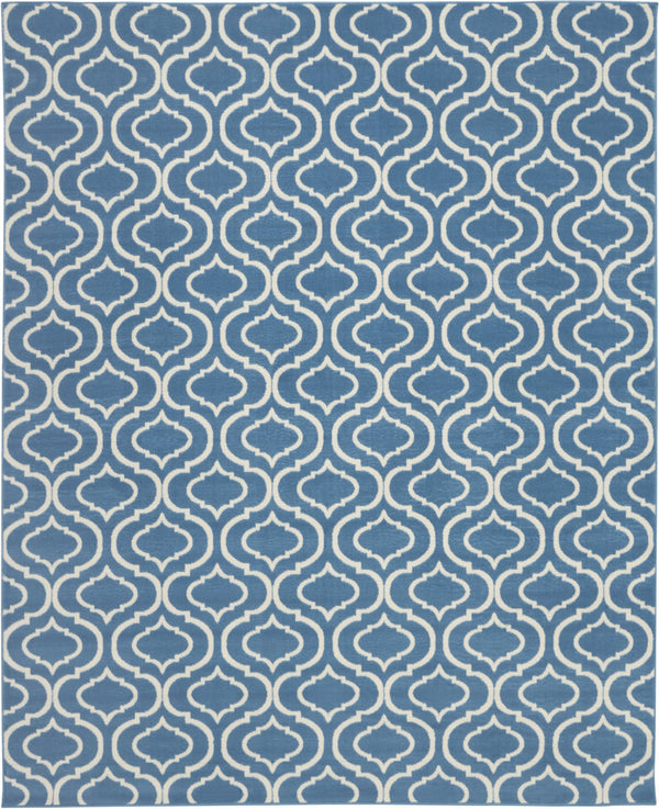 Homeroots 8' X 10' Gray Moroccan Power Loom Area Rug  Polypropylene 527699