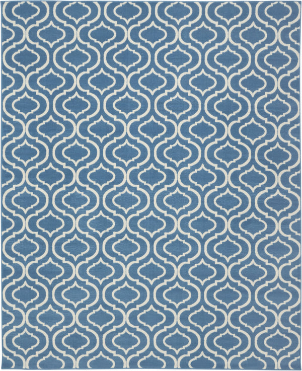 Homeroots 8' X 10' Gray Moroccan Power Loom Area Rug  Polypropylene 527699