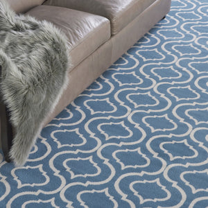 HomeRoots 8' Gray Round Moroccan Area Rug - Stylish Power Loomed Design for Modern and Traditional Spaces 8' X 10' Rectangle 527699