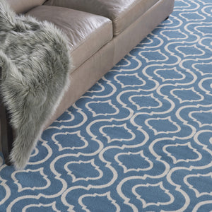 Homeroots 8' X 10' Gray Moroccan Power Loom Area Rug  Polypropylene 527699