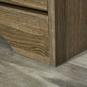 English Elm Vinsetto Charcoal Grey Lateral Filing Cabinet with Open Shelf and Letter Drawer W2225P217753