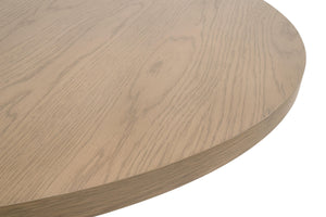 Essentials for Living Cannes Round Pedestal Dining Table Solid Oak Cane Detail Seats Four Modern Elegant 5277.NAT-OAK