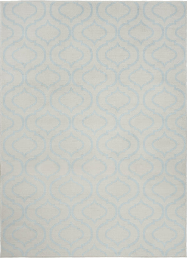 Homeroots 6' X 9' Gray Moroccan Power Loom Area Rug  Polypropylene 527705