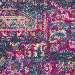 Homeroots 12' X 18' Blue Moroccan Power Loom Distressed Area Rug  Polypropylene 527716