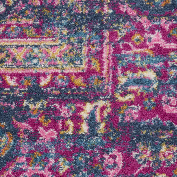 Homeroots 12' X 18' Blue Moroccan Power Loom Distressed Area Rug  Polypropylene 527716