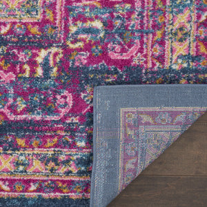 Homeroots 12' X 18' Blue Moroccan Power Loom Distressed Area Rug  Polypropylene 527716