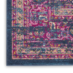 HomeRoots 12' Blue Moroccan Power Loom Area Rug - Distressed Design for Stylish Living Spaces and Durability 12' X 15' 527718