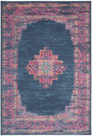 HomeRoots 12' Blue Moroccan Power Loom Area Rug - Distressed Design for Stylish Living Spaces and Durability 12' X 15' 527718