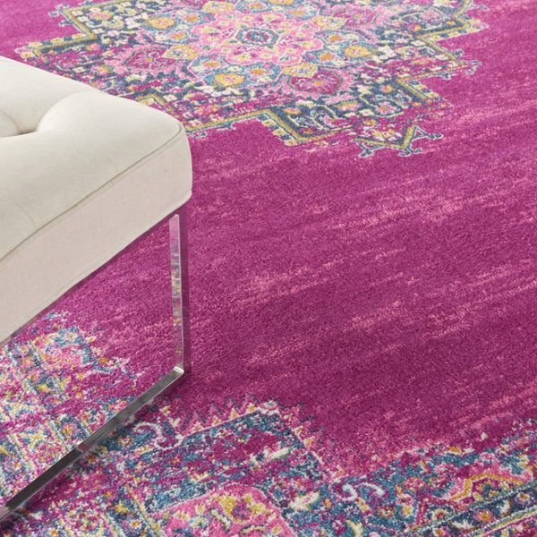 HomeRoots 12' Blue Moroccan Power Loom Distressed Area Rug - Timeless Charm for Large Spaces, Easy Care 12' X 18' 527719