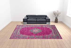 Homeroots 12' X 15' Blue Moroccan Power Loom Distressed Area Rug  Polypropylene 527721