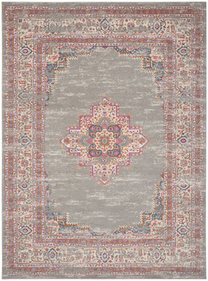 Homeroots 12' X 18' Blue Moroccan Power Loom Distressed Area Rug  Polypropylene 527723