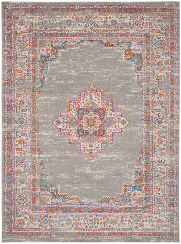 Homeroots 12' X 18' Blue Moroccan Power Loom Distressed Area Rug  Polypropylene 527723