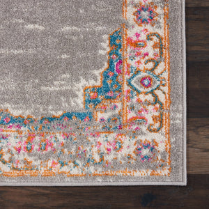 Homeroots 12' X 18' Blue Moroccan Power Loom Distressed Area Rug  Polypropylene 527723