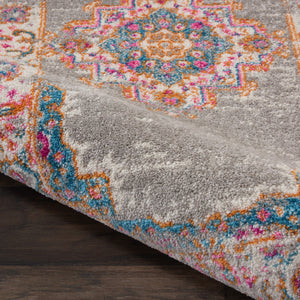 Homeroots 12' X 18' Blue Moroccan Power Loom Distressed Area Rug  Polypropylene 527723