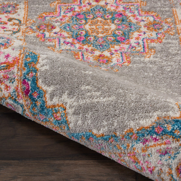 Homeroots 12' X 18' Blue Moroccan Power Loom Distressed Area Rug  Polypropylene 527723