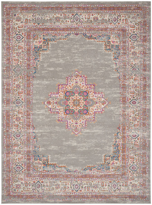 Homeroots 12' X 15' Blue Moroccan Power Loom Distressed Area Rug  Polypropylene 527724