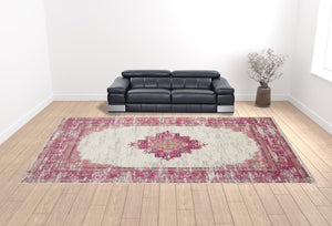 Homeroots 12' X 18' Blue Moroccan Power Loom Distressed Area Rug  Polypropylene 527726