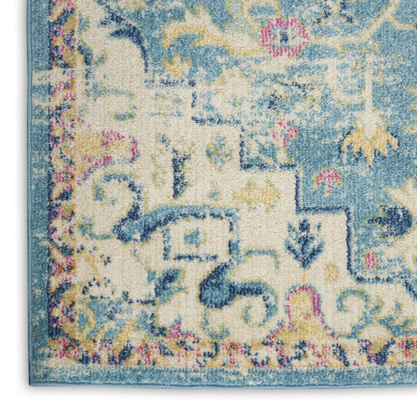 HomeRoots 9' X 12' Ivory Floral Power Loom Area Rug - Elegant Turkish Design, Soft & Durable for Any Space 527742