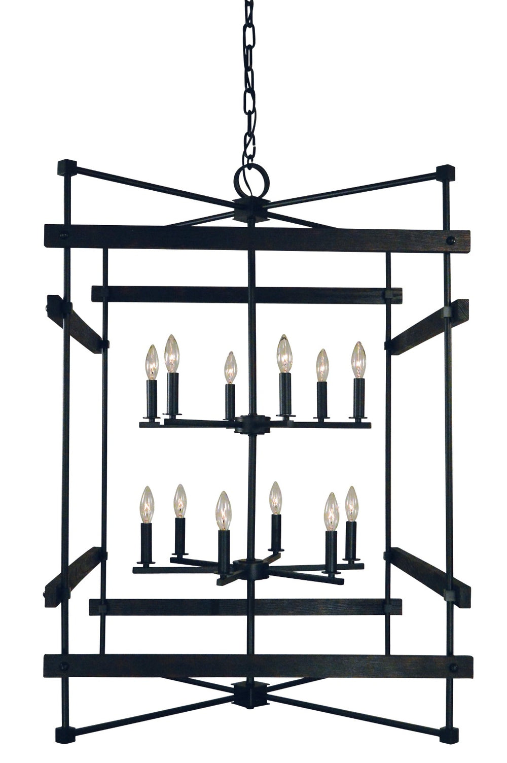 Framburg 12-light Handcrafted Matte Black Rustic Chic Chandelier – Elegant Lighting For Timeless Interiors Matte Black Metal 5278 Mblack