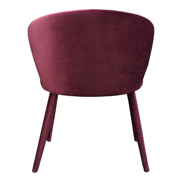 HomeRoots Purple Velvet Dining Arm Chair with Sturdy Metal Legs – Stylish, Comfortable, and Versatile Accent Piece 527804