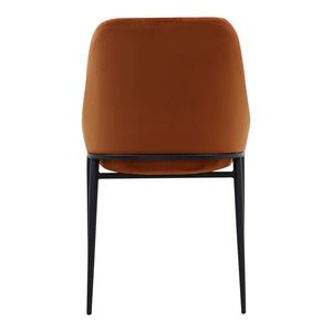 HomeRoots Set of Two Amber Velvet Dining Side Chairs with Black Legs – Stylish, Versatile, and Comfortable! 527829