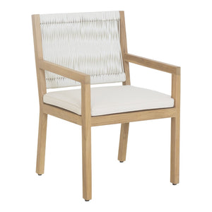 HomeRoots Natural Faux Leather Dining Arm Chair - Elegant Comfort, Versatile Design for Dining & Accent Use 527834