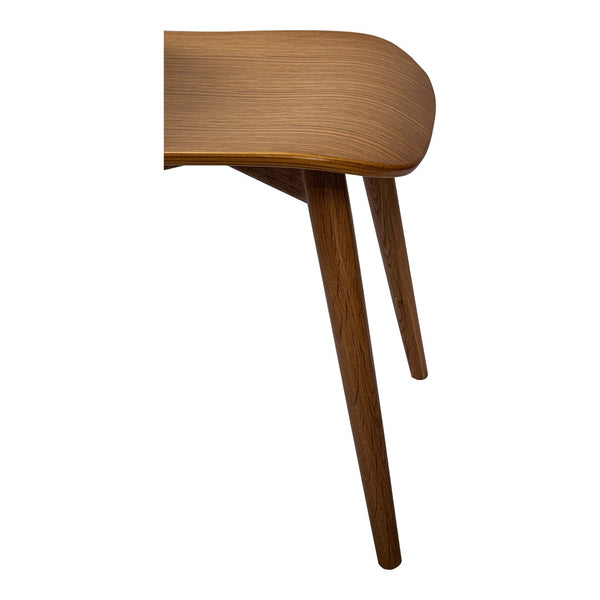 HomeRoots Oak Wood Dining Side Chair - Mid-Century Modern Design, Durable Comfort, Versatile Accent for Any Room 527836