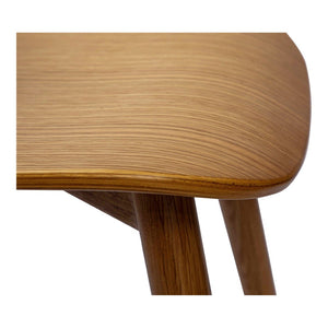 HomeRoots Oak Wood Dining Side Chair - Mid-Century Modern Design, Durable Comfort, Versatile Accent for Any Room 527836