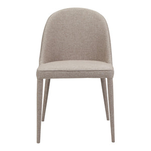 HomeRoots Set of Two Light Gray Upholstered Side Chairs for Dining, Living Room, or Versatile Accent Seating 527875