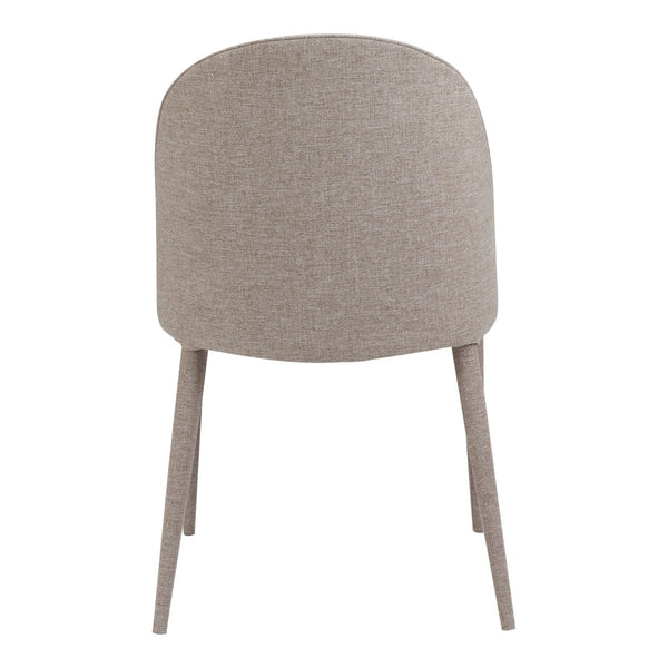 HomeRoots Set of Two Light Gray Upholstered Side Chairs for Dining, Living Room, or Versatile Accent Seating 527875