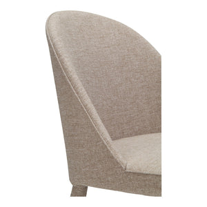 HomeRoots Set of Two Light Gray Upholstered Side Chairs for Dining, Living Room, or Versatile Accent Seating 527875