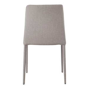 HomeRoots Set of Two Modern Light Gray Upholstered Dining Chairs for Versatile Home Decor & Comfort 527883