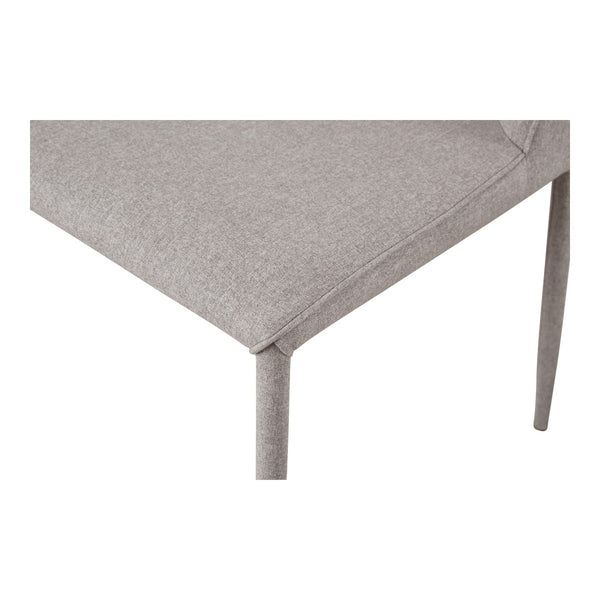 HomeRoots Set of Two Modern Light Gray Upholstered Dining Chairs for Versatile Home Decor & Comfort 527883