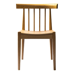 HomeRoots Natural Wood Slat Back Side Chair - Scandinavian-Inspired Accent for Dining, Living & More Spaces 527920