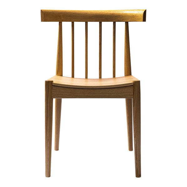 HomeRoots Natural Wood Slat Back Side Chair - Scandinavian-Inspired Accent for Dining, Living & More Spaces 527920