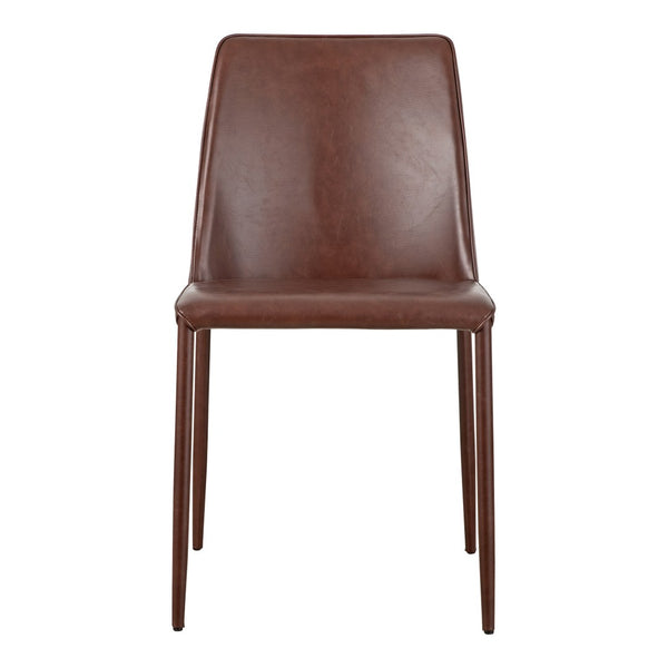 HomeRoots Set of Two Maroon Upholstered Faux Leather Dining Chairs – Stylish Comfort for Any Space! 527922