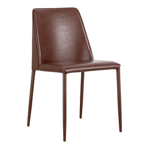 HomeRoots Set of Two Maroon Upholstered Faux Leather Dining Chairs – Stylish Comfort for Any Space! 527922