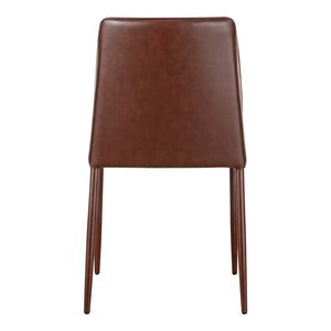 HomeRoots Set of Two Maroon Upholstered Faux Leather Dining Chairs – Stylish Comfort for Any Space! 527922