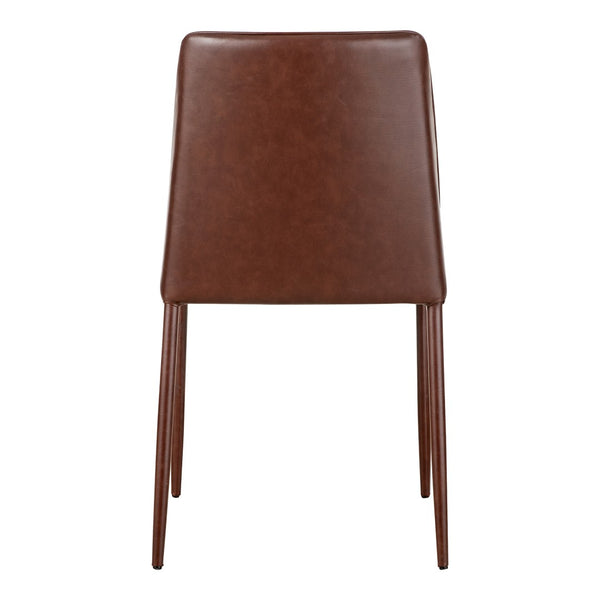 HomeRoots Set of Two Maroon Upholstered Faux Leather Dining Chairs – Stylish Comfort for Any Space! 527922