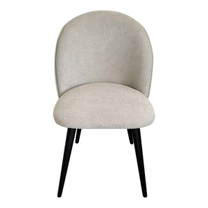 HomeRoots Set of Two Light Gray Upholstered Dining Side Chairs with Solid Wood Frame for Modern Spaces 527931