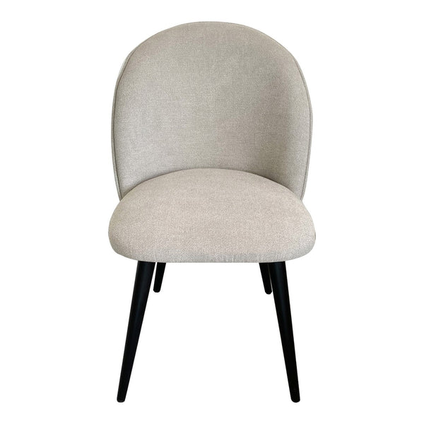 HomeRoots Set of Two Light Gray Upholstered Dining Side Chairs with Solid Wood Frame for Modern Spaces 527931