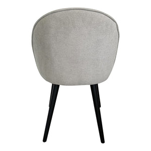 HomeRoots Set of Two Light Gray Upholstered Dining Side Chairs with Solid Wood Frame for Modern Spaces 527931