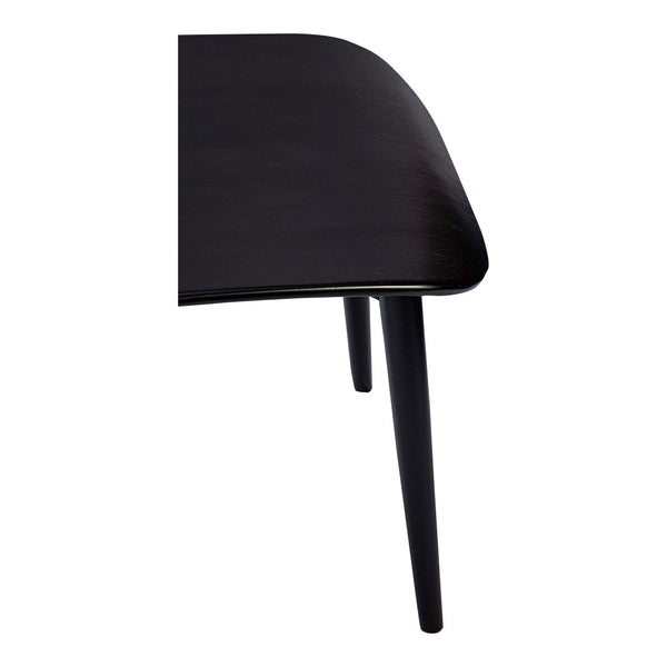 HomeRoots Black Solid Wood Dining Side Chair - Mid-Century Style, Versatile Seating for Any Space, Durable Design 527932