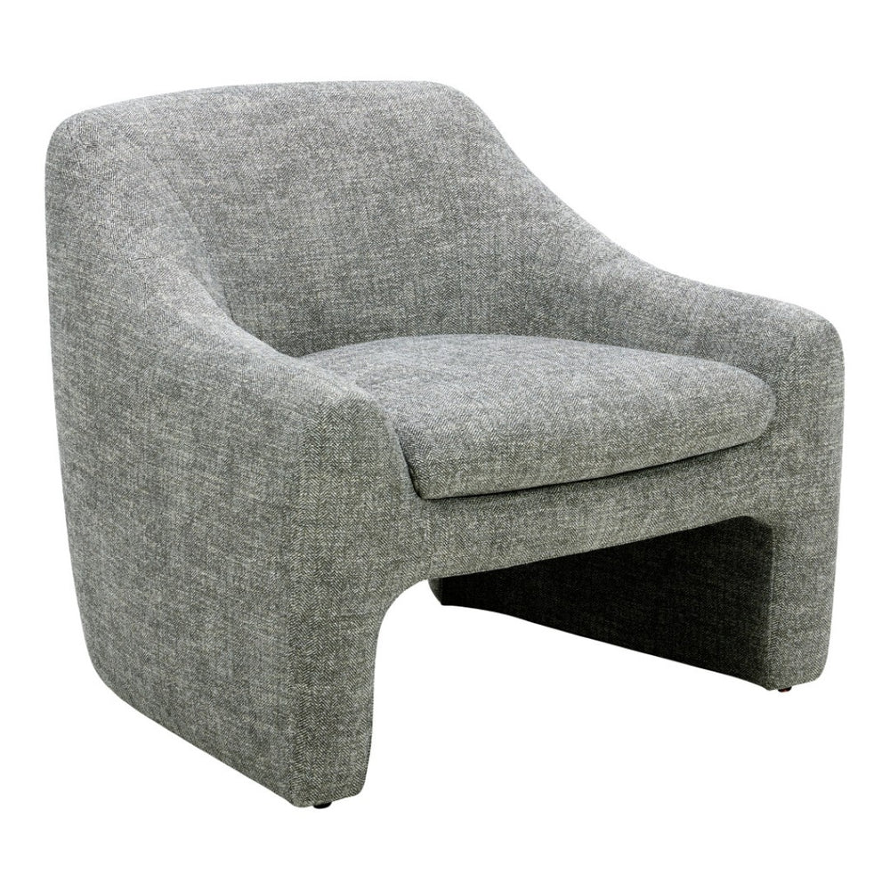 HomeRoots Gray Upholstered Fabric Dining Arm Chair - Stylish Comfort for Dining, Living Room & Office Spaces 527939