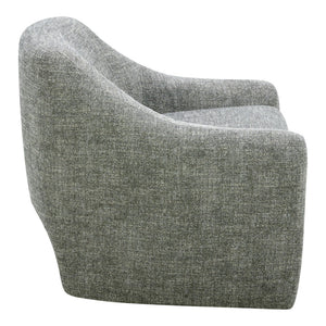 HomeRoots Gray Upholstered Fabric Dining Arm Chair - Stylish Comfort for Dining, Living Room & Office Spaces 527939