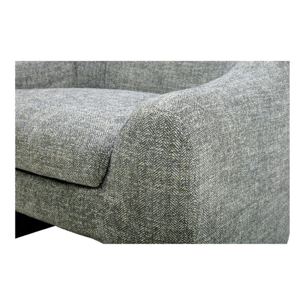 HomeRoots Gray Upholstered Fabric Dining Arm Chair - Stylish Comfort for Dining, Living Room & Office Spaces 527939