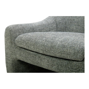 HomeRoots Gray Upholstered Fabric Dining Arm Chair - Stylish Comfort for Dining, Living Room & Office Spaces 527939